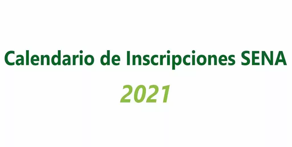 Inscripciones al Sena presencial 2021